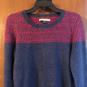 Prince & Fox navy / red patterned sweater